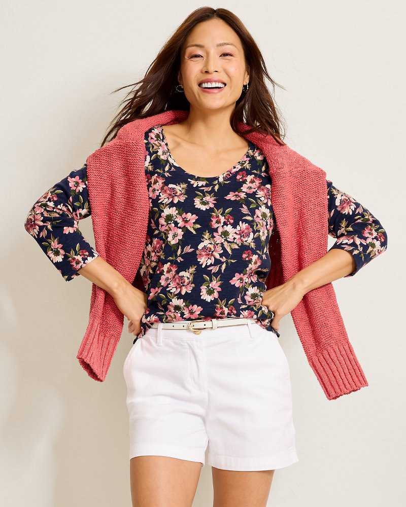 トミー バハマ  Bahama Ashby Isles Tidal Bloom Tee レディース シャツ トップス Coastline Women's Tommy Bahama Ashby Isles Tidal Bloom Tee | Zappos.com