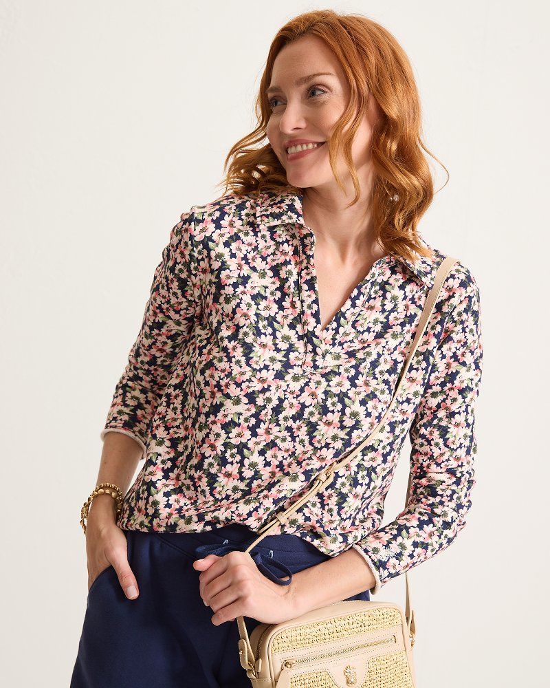 Marina Del Mar Tidal Bloom Popover Top