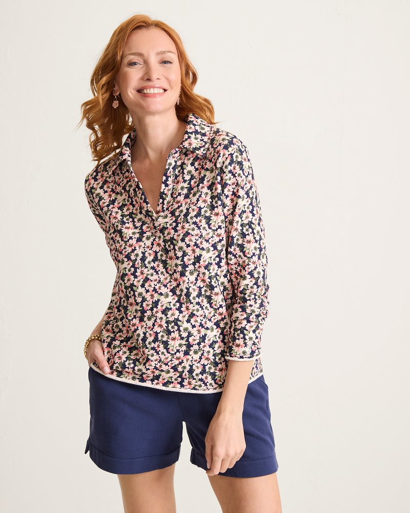 Marina Del Mar Tidal Bloom Popover Top