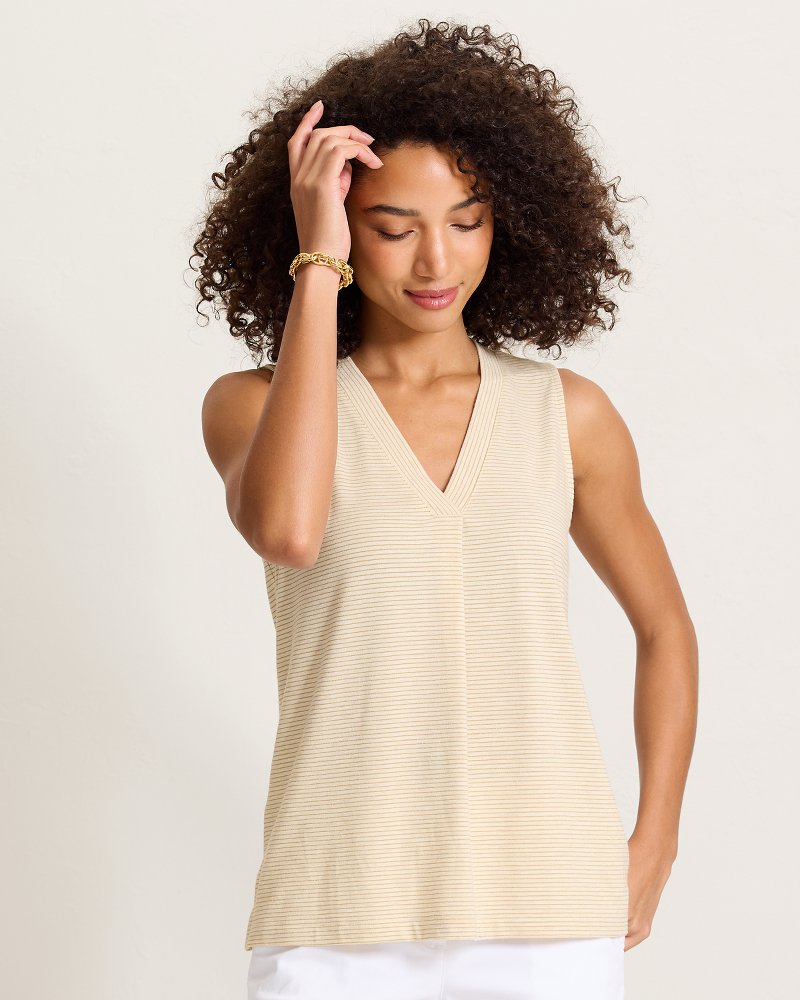 Kauai Tranquil Sea V-Neck Tank Top