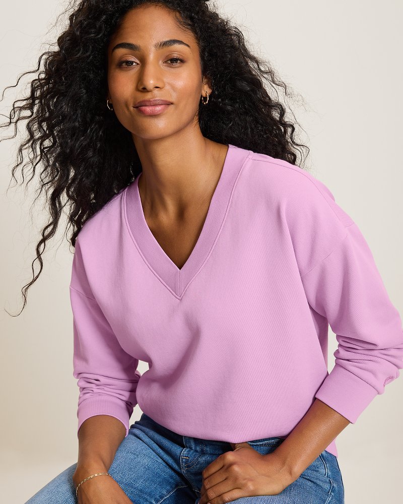 Marina Del Mar V-Neck Sweatshirt