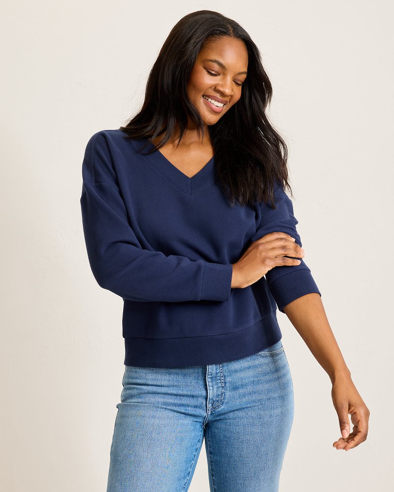 Marina Del Mar V-Neck Sweatshirt