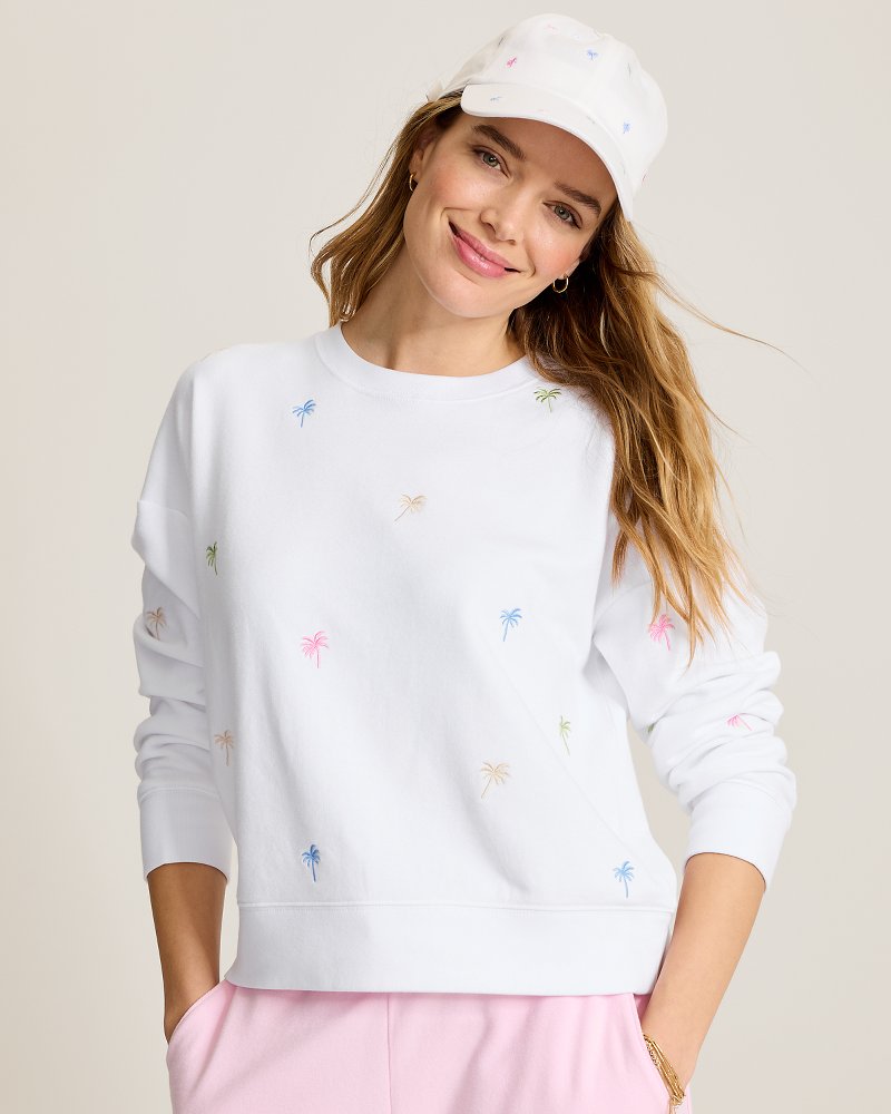 Marina Del Mar Palm Tree Crew Sweatshirt