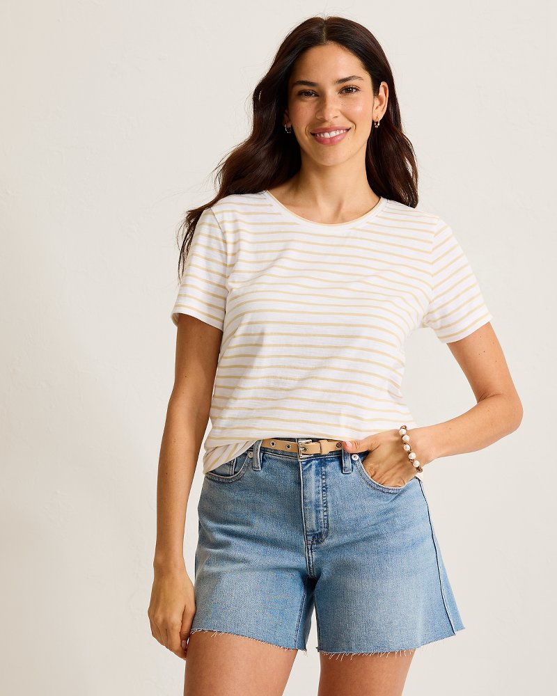 Paradise Breeze Jersey Stripe T-Shirt