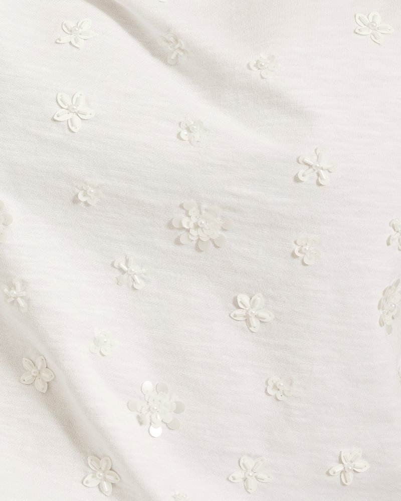 Floral Embellished Lux T-Shirt