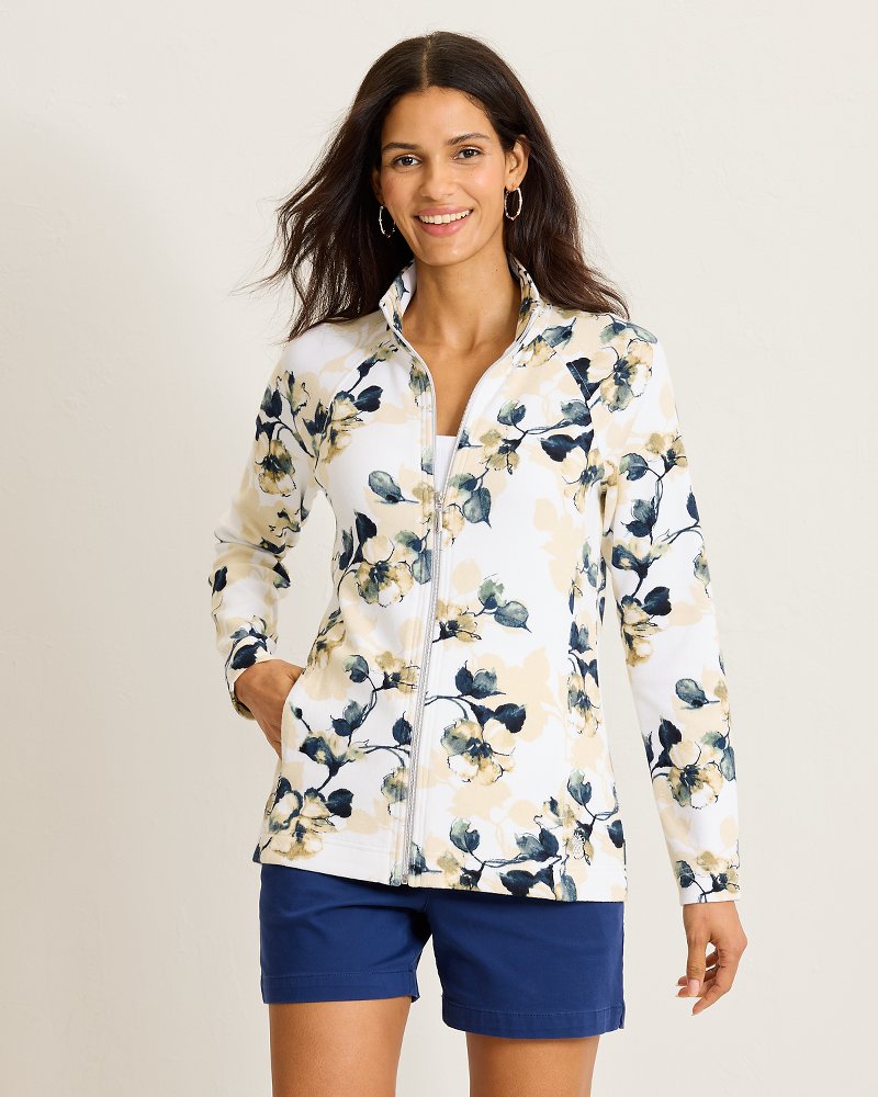 Aruba Beleza Blossoms Full-Zip Sweatshirt