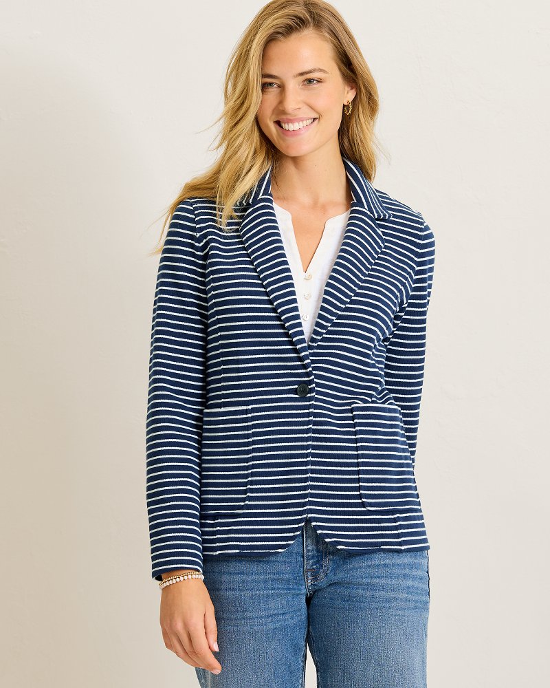 Aruba Stripe Casual Blazer