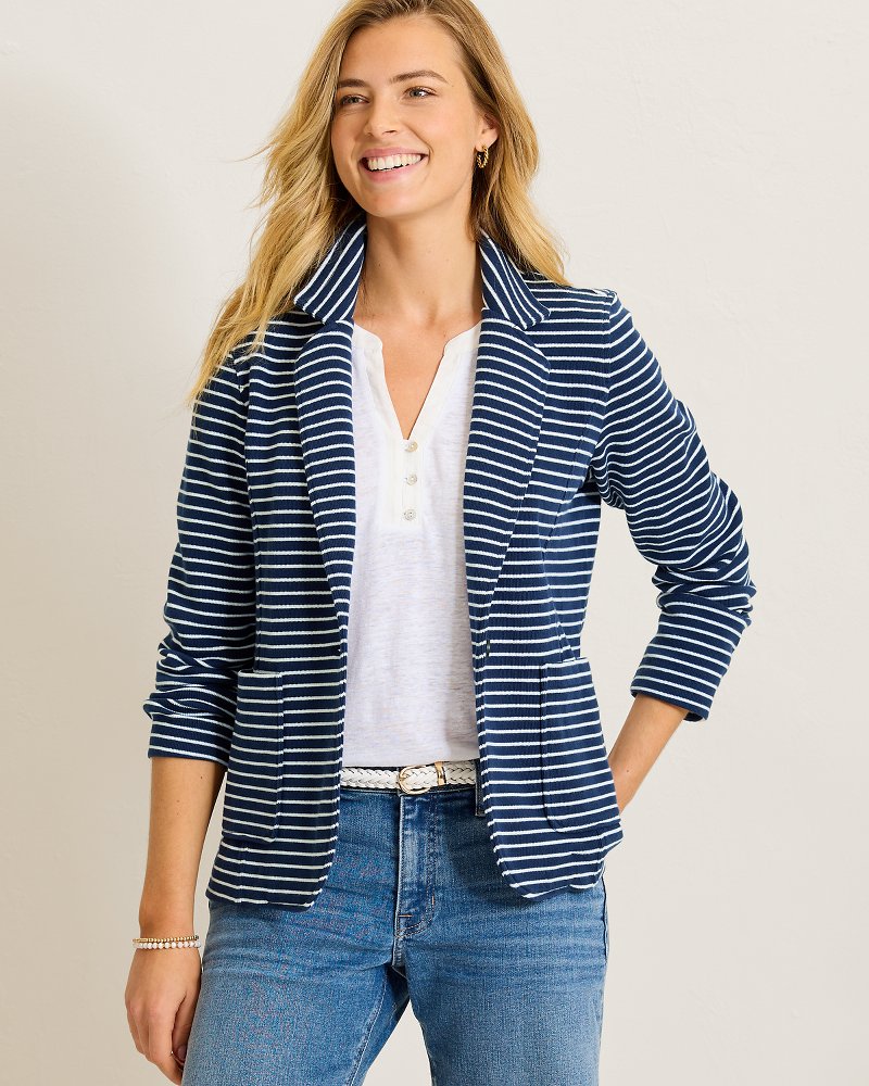 Aruba Stripe Casual Blazer