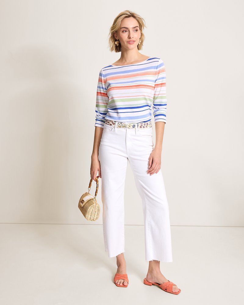 Ashby Isles Nautical Stripe 3/4-Sleeve T-Shirt thumbnail 5
