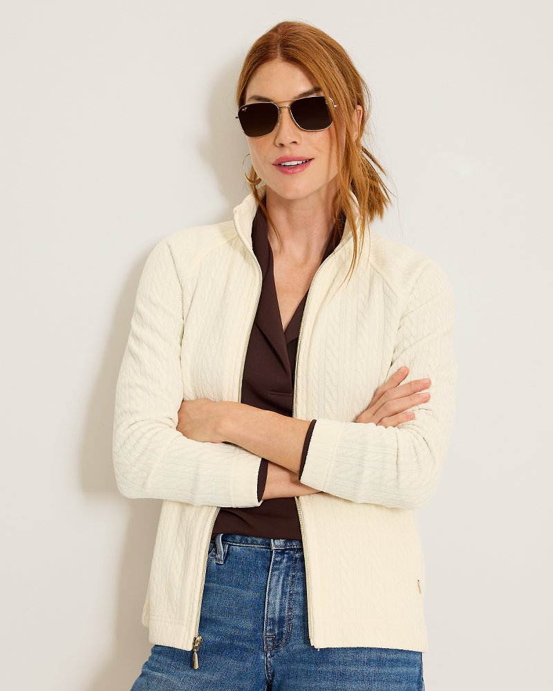 Aruba Cozy Cable Full-Zip Sweatshirt