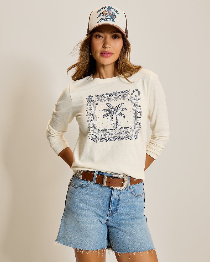 Tommy Bahama x Stetson Bandana Bay Long-Sleeve Lux T-Shirt