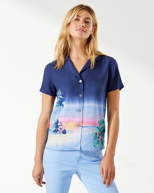 Disney Sunset Island Special Edition Silk Camp Shirt