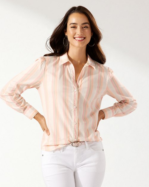 Mango Tango Stretch-Cotton Shirt