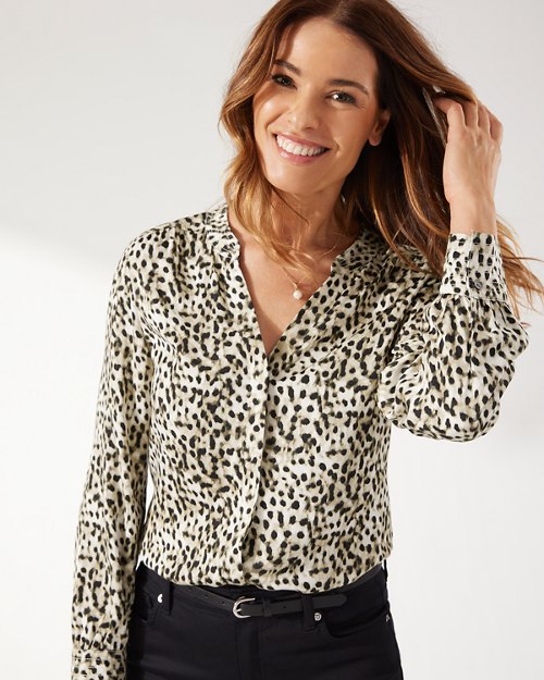 Laguna Bay Leopard Long-Sleeve Shirt