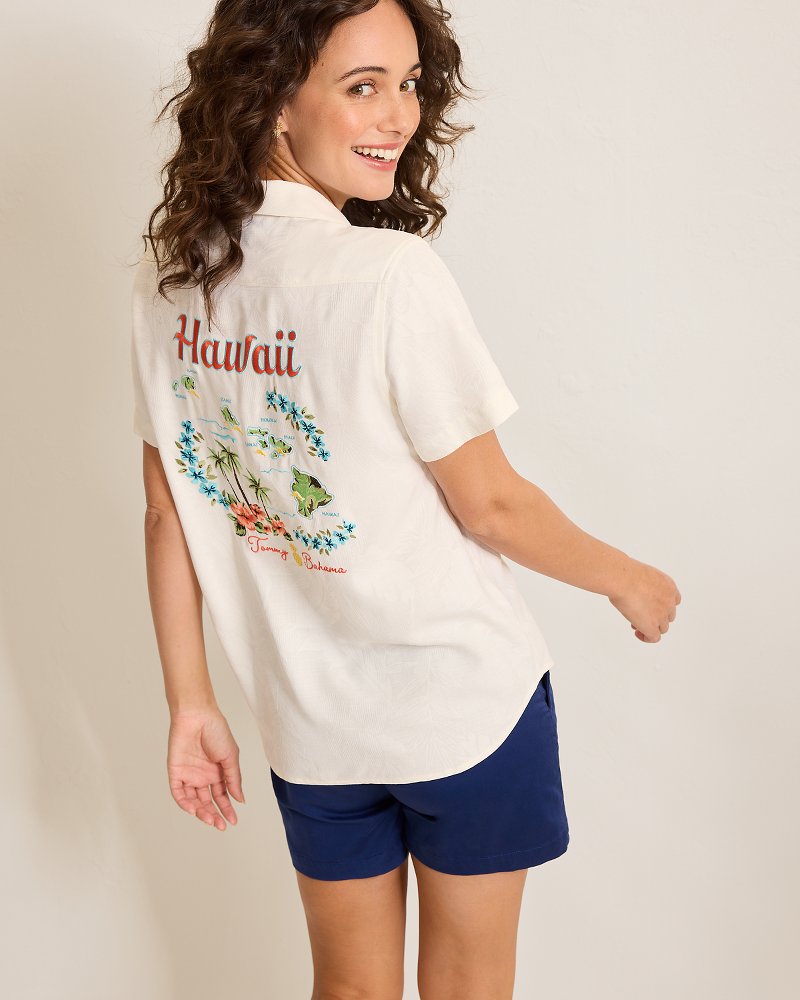 Vintage Maui Girl Sweatshirt Embroidery Maui & Sons Hawaii Island