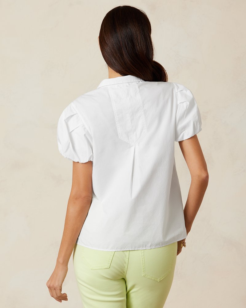 トミー バハマ  Bahama Oceana Poplin Puff Slv Top レディース シャツ トップス White Oceana Poplin Puff-Sleeve Top