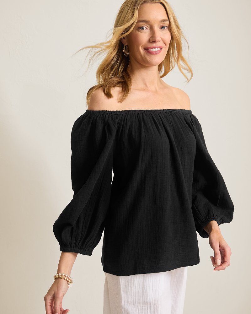 Thumbnail for Coral Isle Off-the-Shoulder Top
