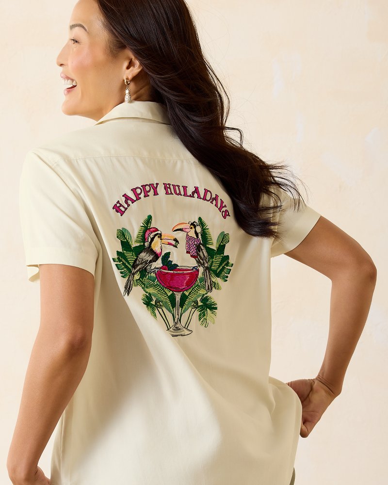 Huladays Tallula Silk Camp Shirt