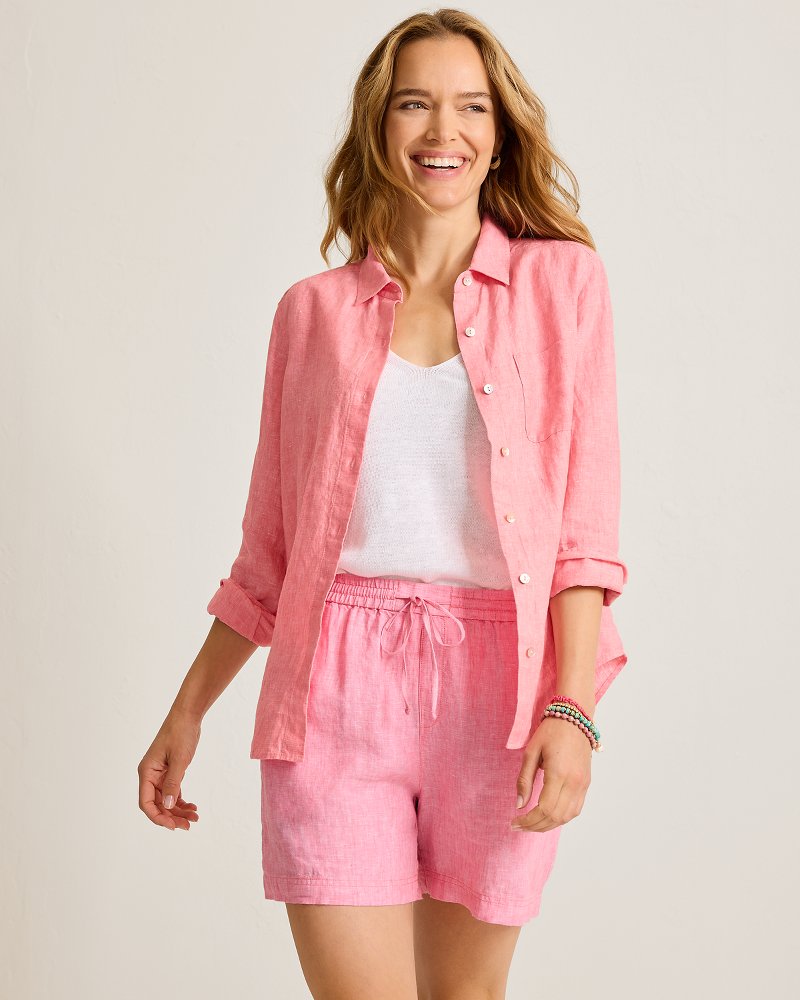 Coastalina Linen Relaxed Top