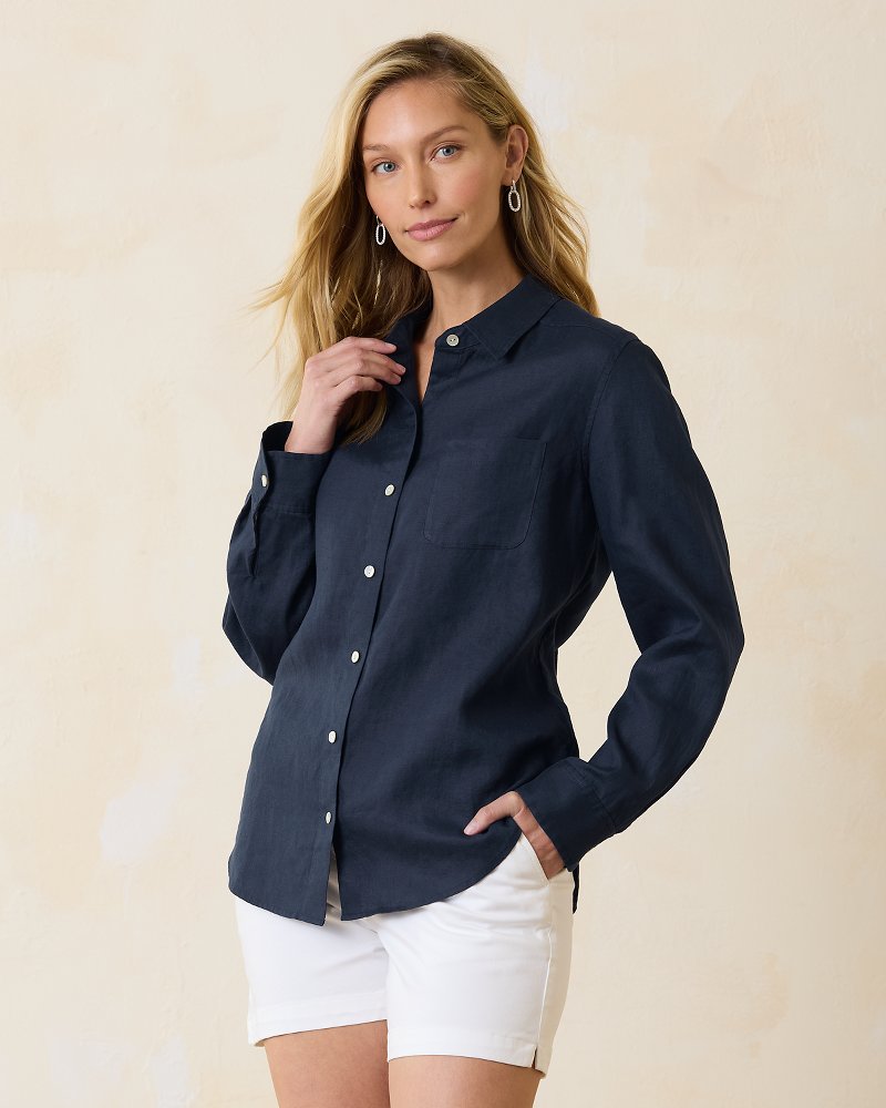 Coastalina Linen Relaxed Top