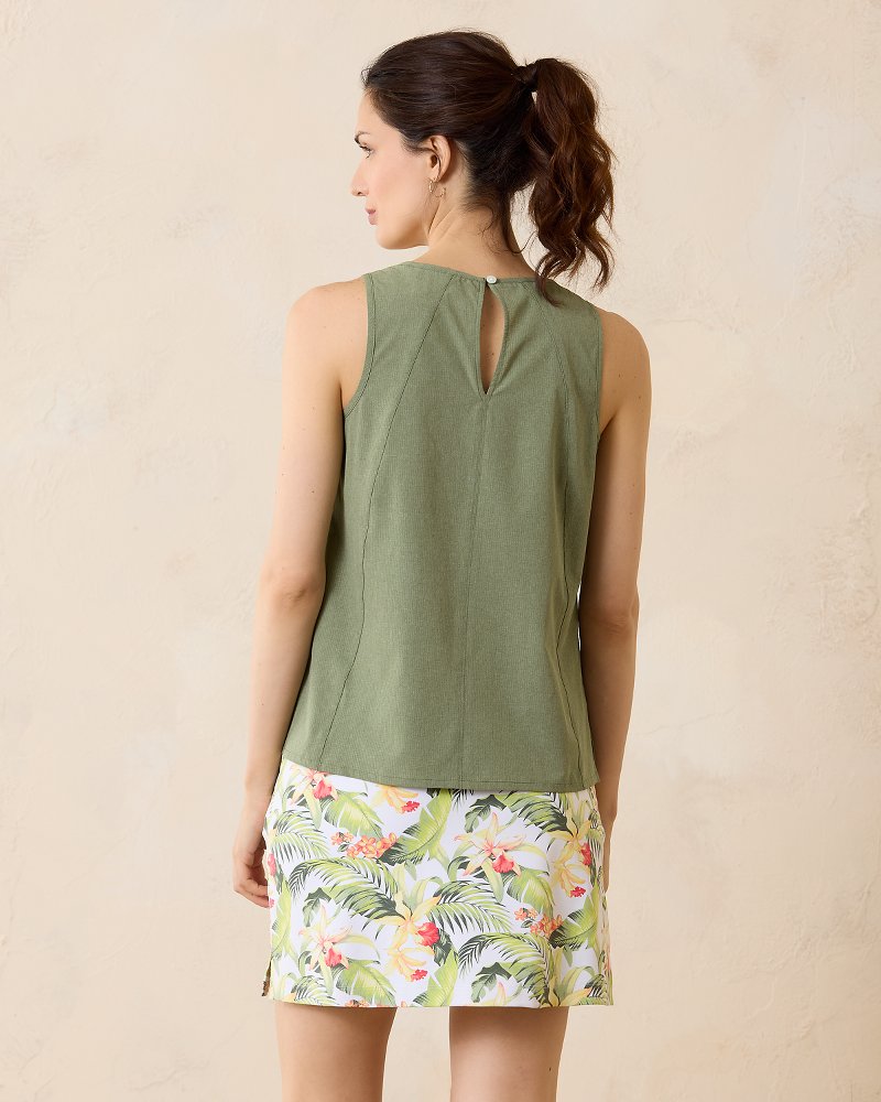 (取寄) トミーバハマ レディース コースタリーナ スリーブレス ポップ-オーバー トップ  Bahama women Coastalina Sleeveless Pop-over Top Dark Fern Bahama Coast Sleeveless IslandZone® Top