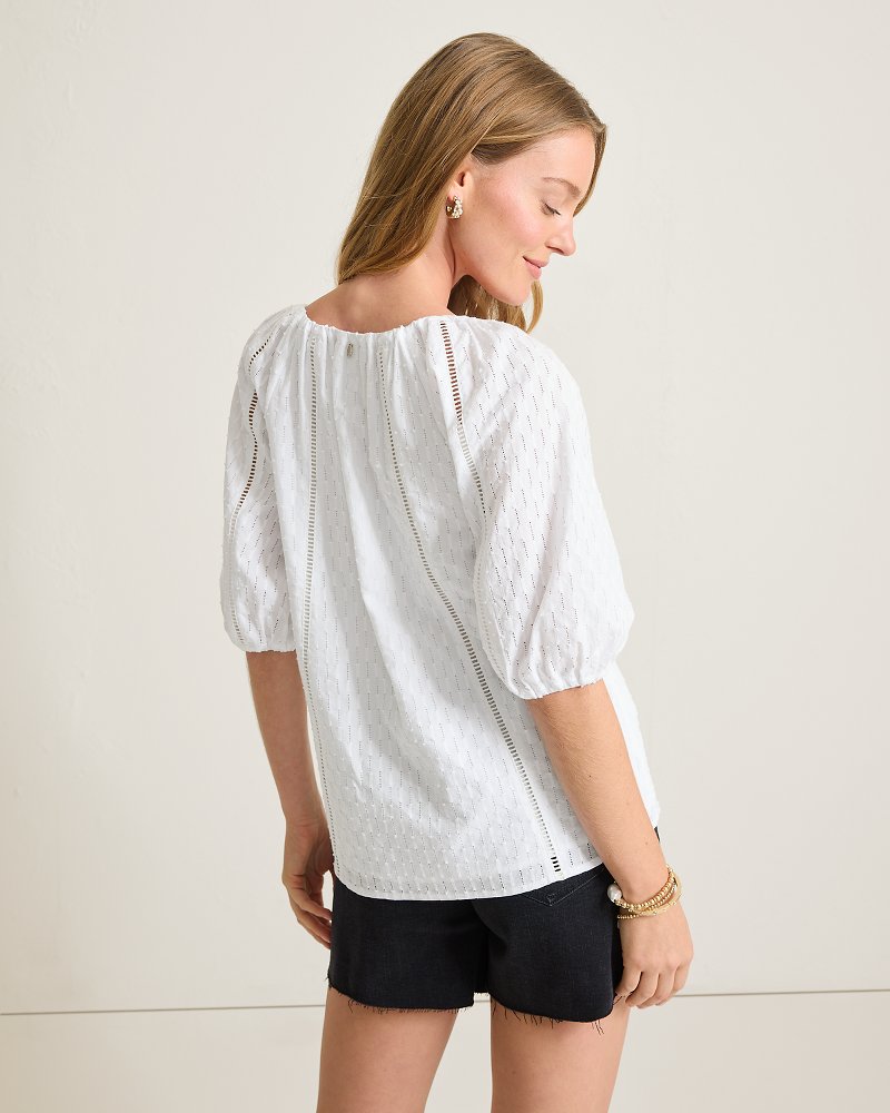 Thumbnail for Palm Cove Elbow-Sleeve Top