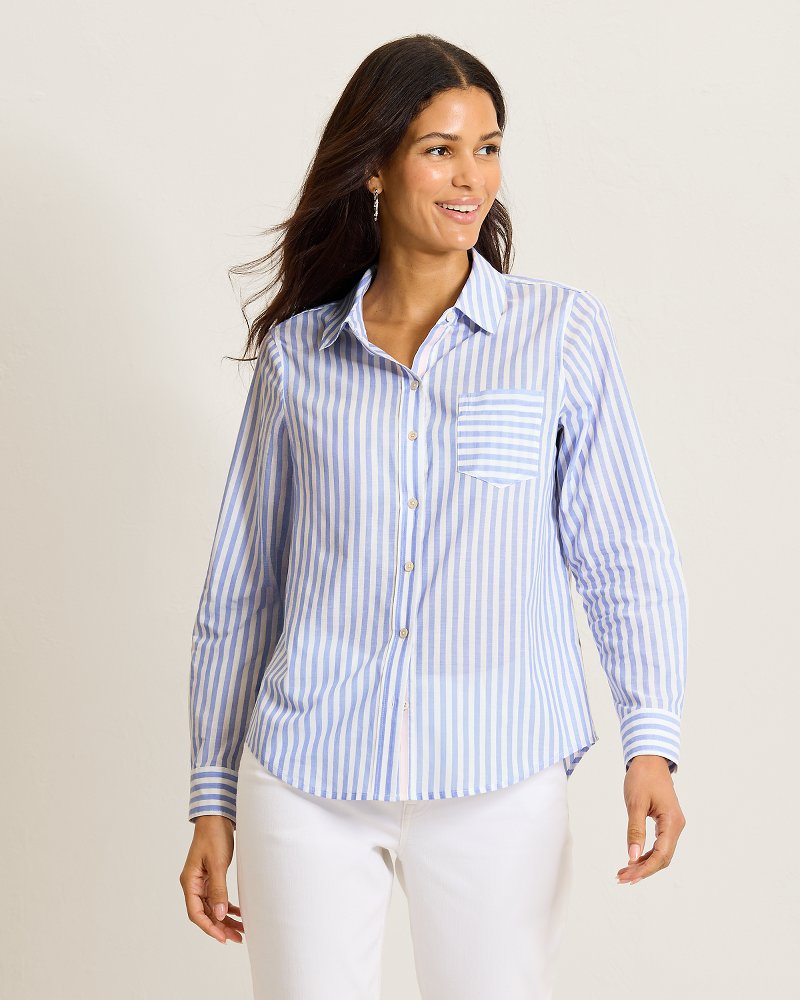 Oceanic Oasis Voile Long-Sleeve Shirt