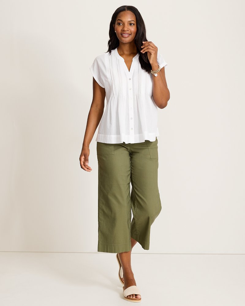 Voile Voyage Cross-Stitch Blouse