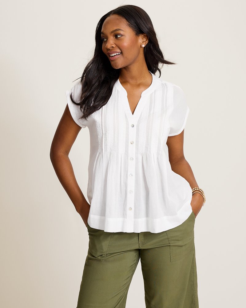 Voile Voyage Cross-Stitch Blouse