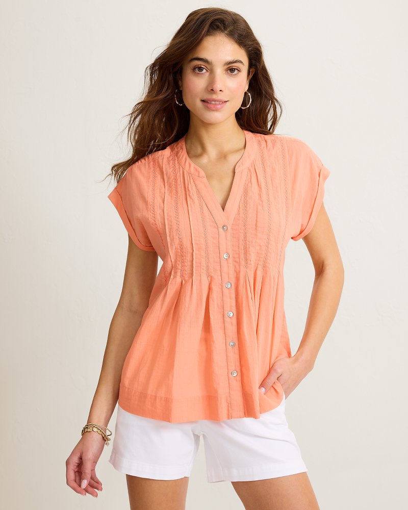 Voile Voyage Cross-Stitch Blouse