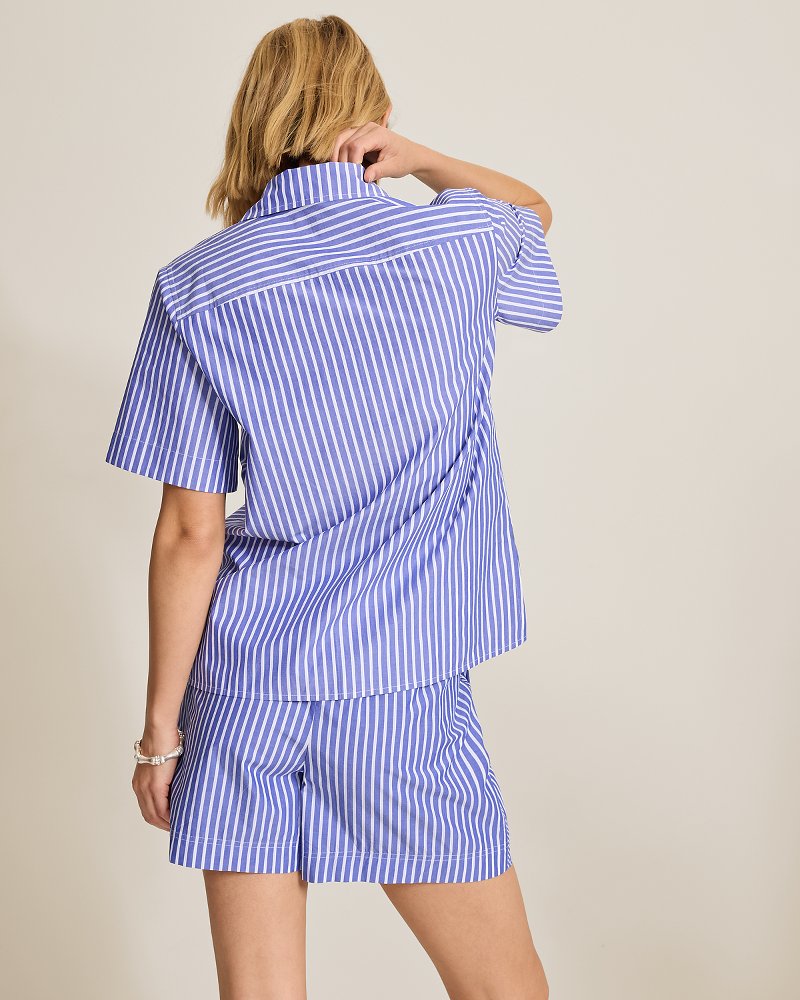 Harbor Isle Lace-Up Popover Camp Shirt thumbnail 3