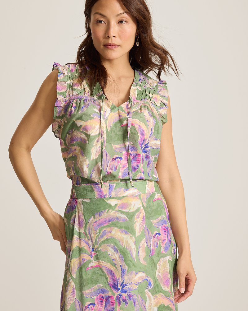 Voile Voyage Norte Bloom Sleeveless Top