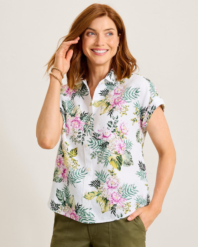 Coastalina Linen Petal of Luxury Camp Shirt