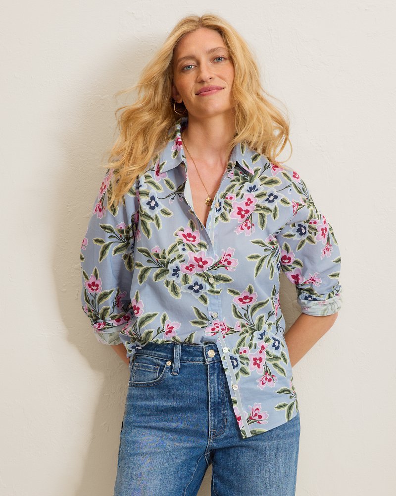 Ocean Petals Voile Classic Shirt