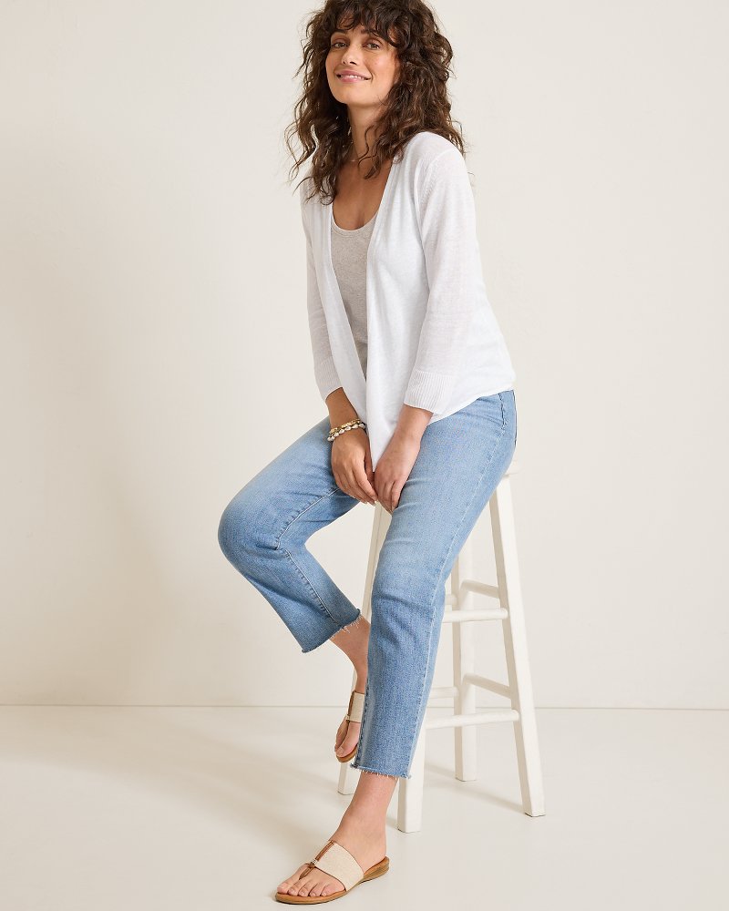 Addison Linen-Blend Cardigan