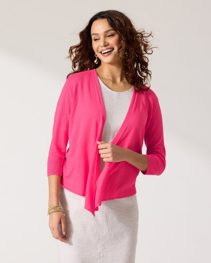 Addison Linen-Blend Cardigan