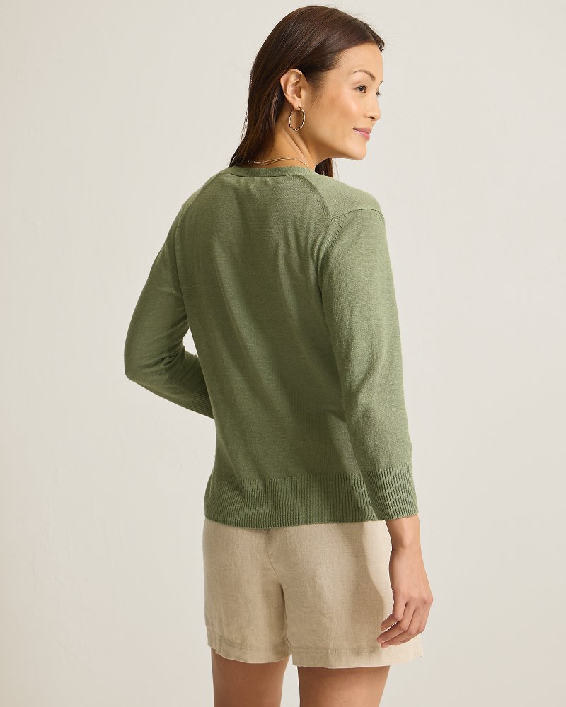 Thumbnail for Addison Linen-Blend Cardigan