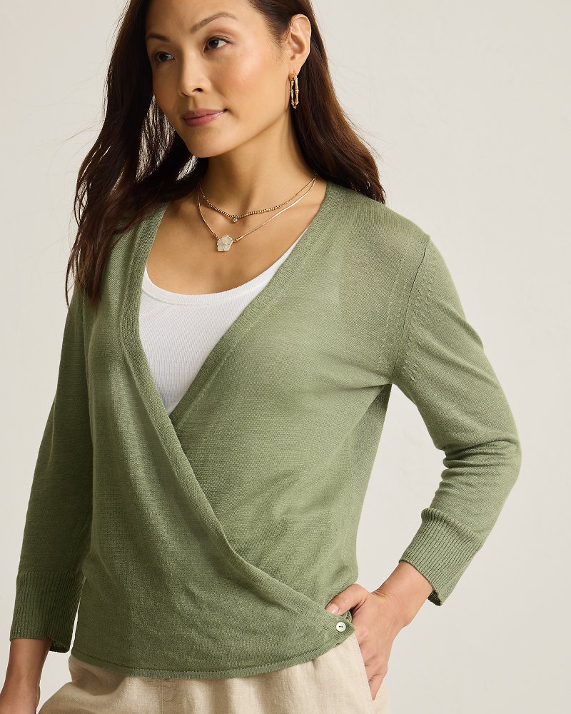 Thumbnail for Addison Linen-Blend Cardigan