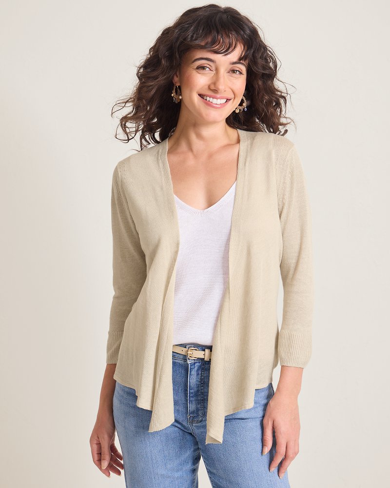 Addison Linen-Blend Cardigan