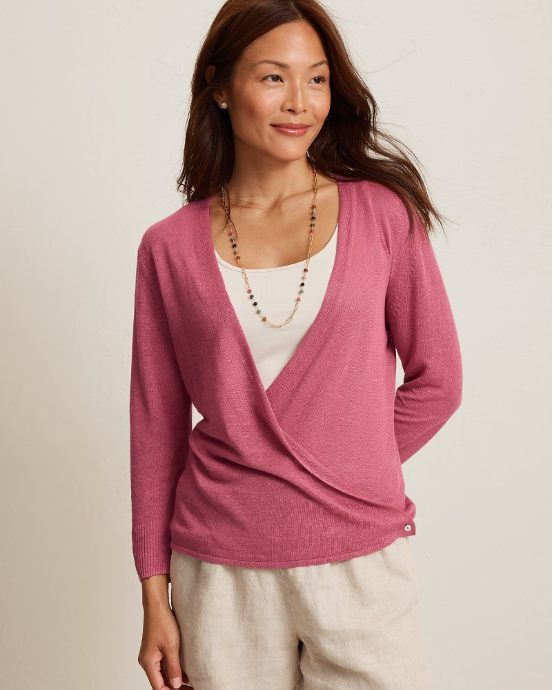 Addison Linen-Blend Cardigan