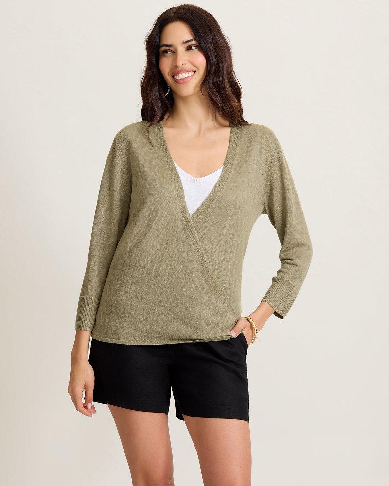 Addison Linen-Blend Cardigan