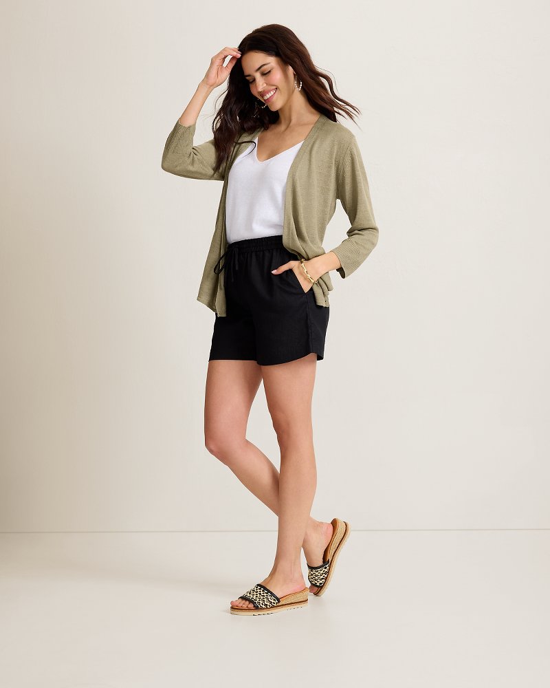 Addison Linen-Blend Cardigan