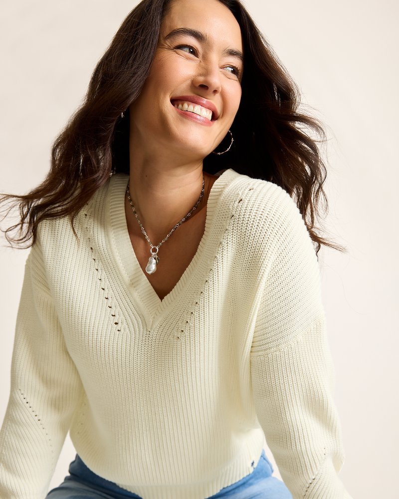 Salt Wash V-Neck Sweater