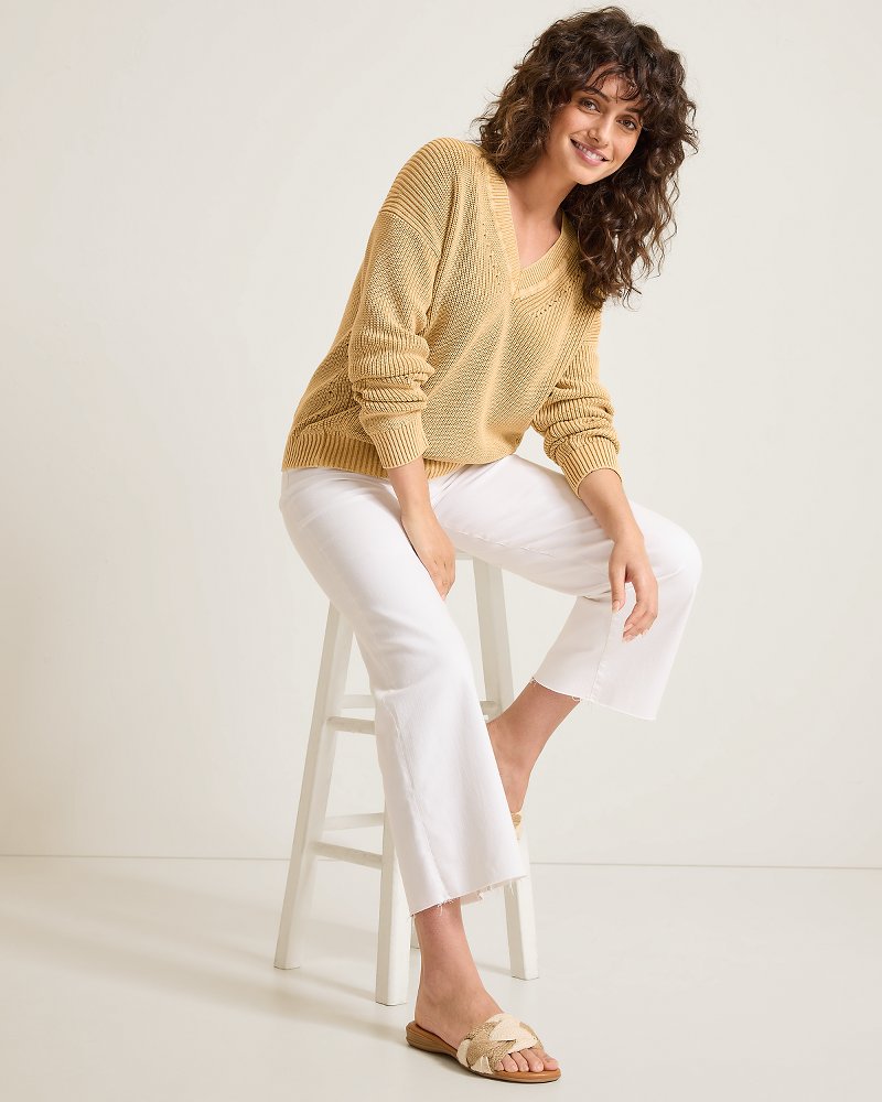 Salt & Sea Wash V-Neck Sweater