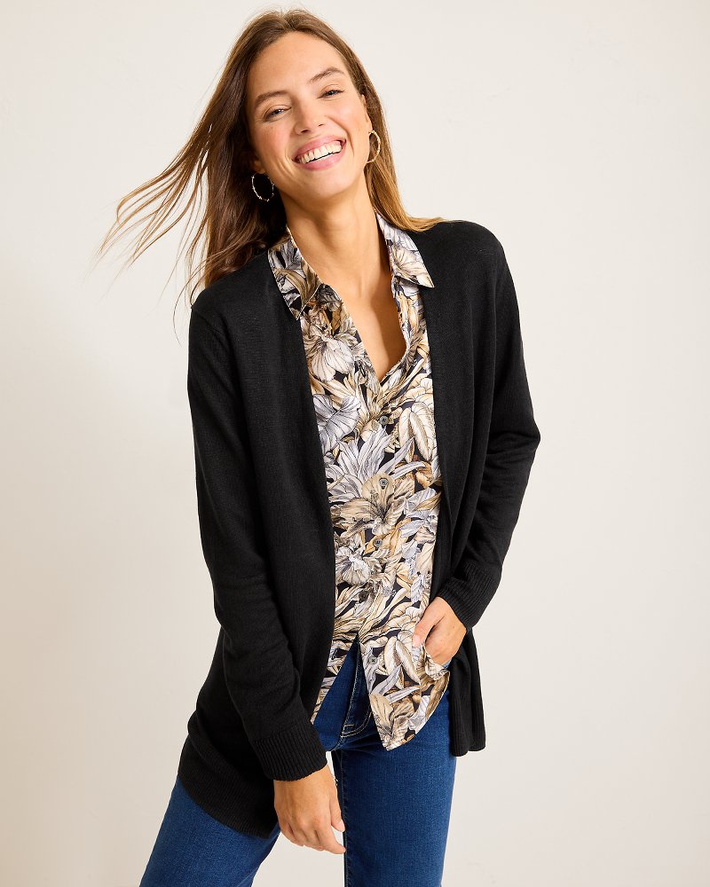 Thumbnail for Addison Beach Linen-Blend Cardigan