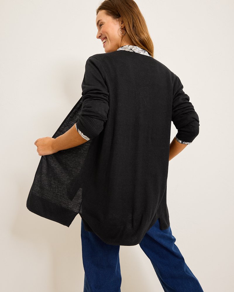 Thumbnail for Addison Beach Linen-Blend Cardigan