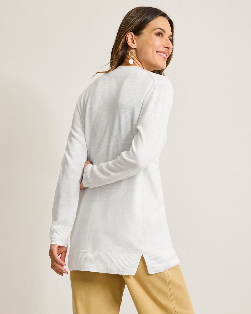 Thumbnail for Addison Beach Linen-Blend Cardigan