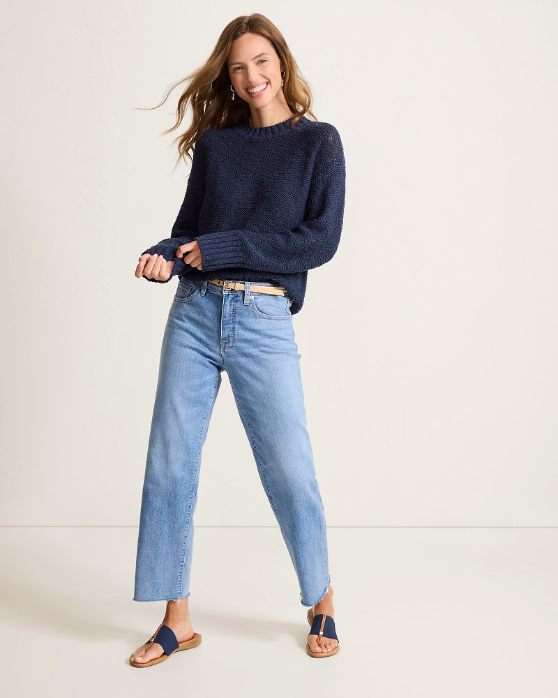 Chambray Stripe Utility Popover Top