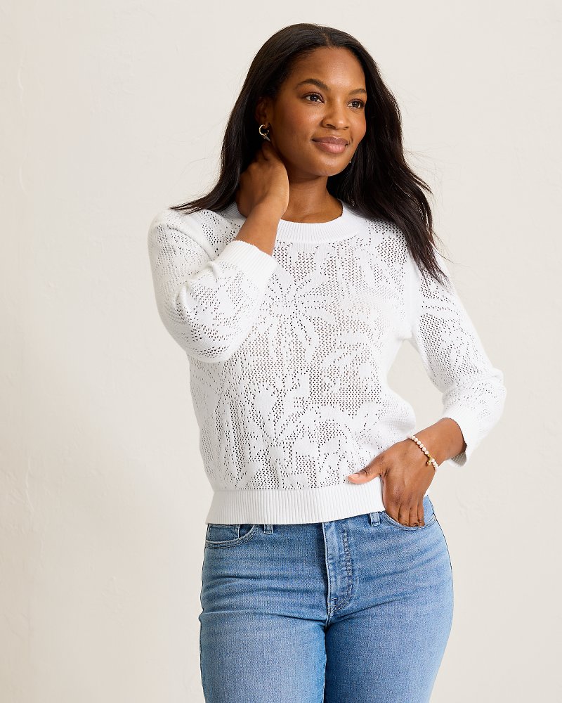 Palm Tropic Crew Sweater