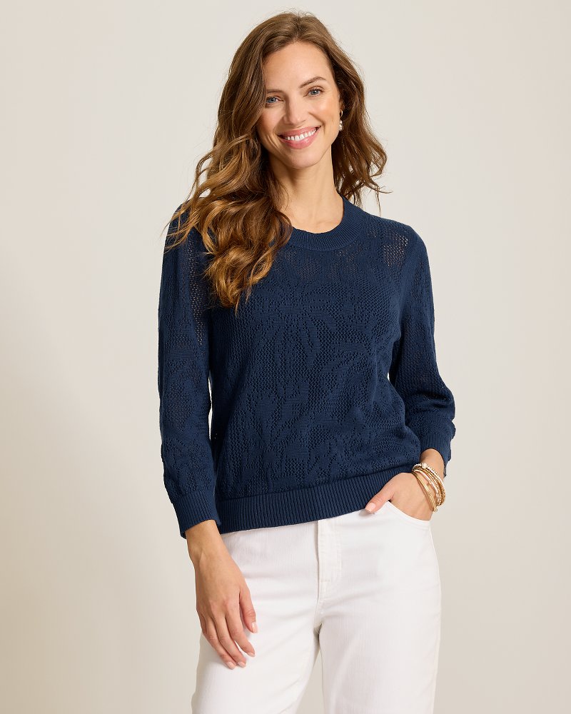 Palm Tropic Crew Sweater